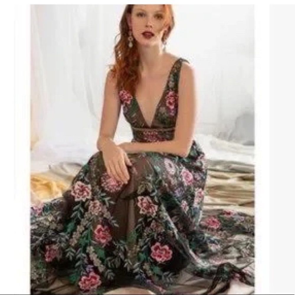 BHLDN Black Floral Embroidered Maxi Dress - Picture 7 of 7